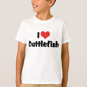T-shirt Je suis amoureux de la seiche au cœur