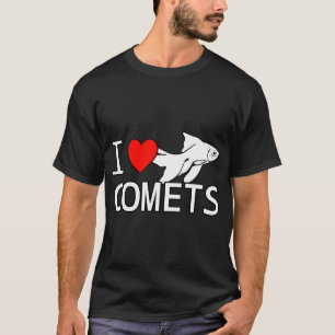 T-shirt Je suis amoureux des poissons rouges comète Poisso