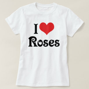 T-shirt Je suis amoureux des roses à cœur - Amateur de jar
