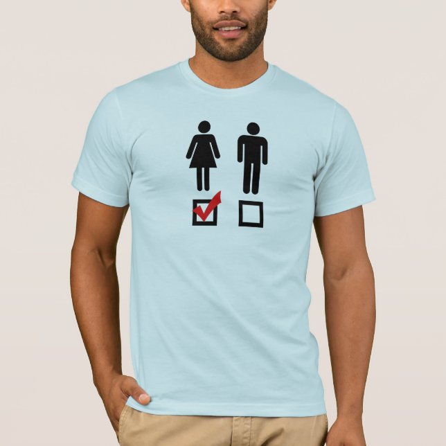 T-shirt Je suis attiré par les filles (Devant)