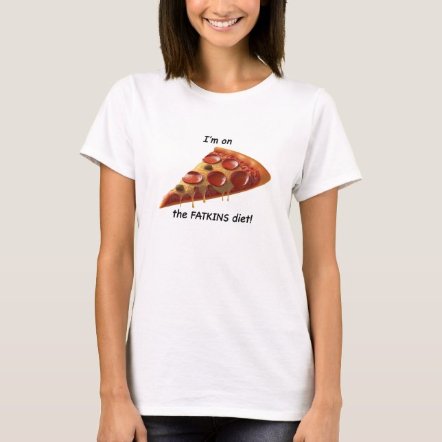T-shirt Je suis au régime Fatkins ! (Devant)