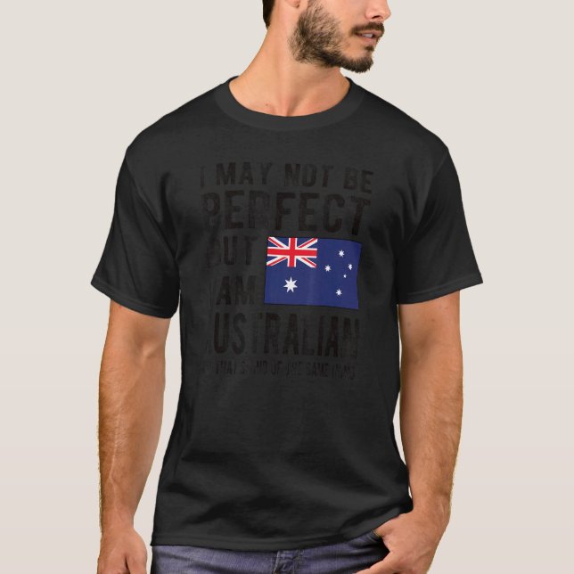 T-shirt Je suis Australian Flag Australie Fière Roo Austra (Devant)