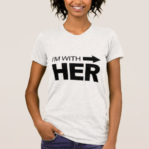 T-shirt Je suis avec elle (droit)