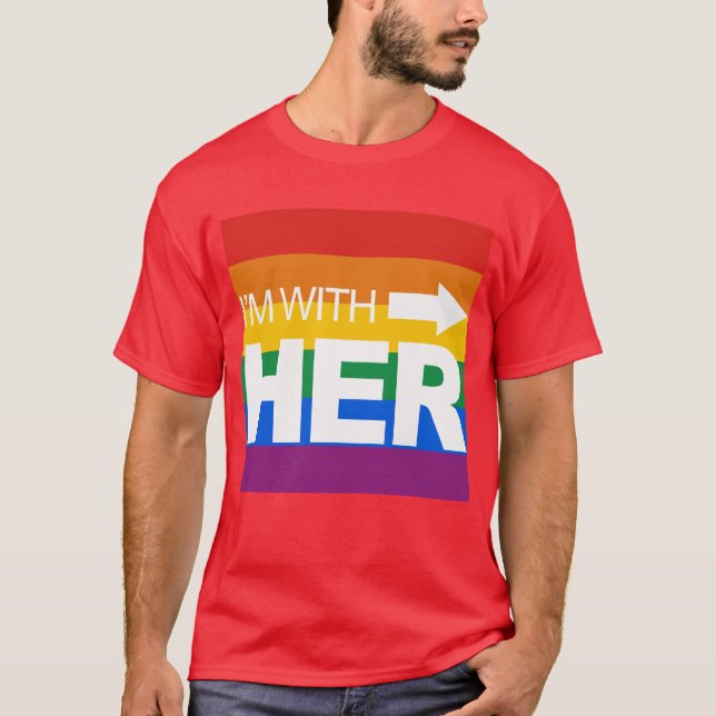 T-shirt Je suis avec elle (droit) - .png (Devant)