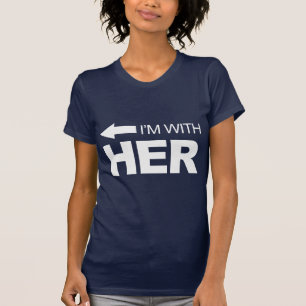 T-shirt Je suis avec elle (gauche) - .png