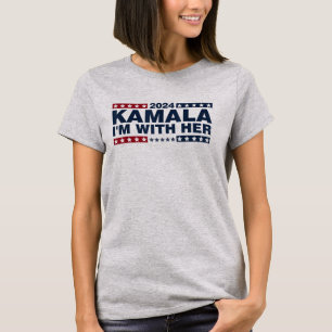 T-shirt Je suis avec elle Kamala Vote Président Kamala-Har