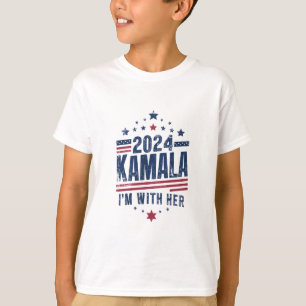 T-shirt Je suis avec elle Kamala Votez pour 2024 Kamala-Ha