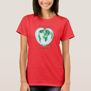 T-shirt Je suis avec elle, Mère Terre Petites Filles Ragla