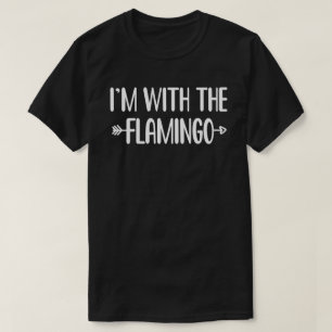 T-shirt Je suis avec Flamant rose Easy Halloween jumelés c