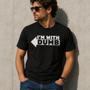 T-shirt Je suis avec idiot