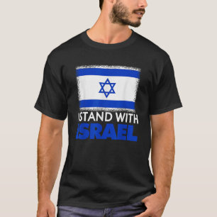 T-shirt Je Suis Avec Israel USA Drapeau Drôle Drôle Don Pa