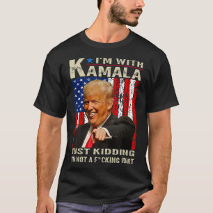 T-shirt Je suis avec Kamala et je ne suis pas un Idiot 4