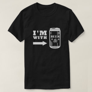 T-shirt Je suis avec la bière