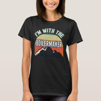 T-shirt Je suis avec la chaudière