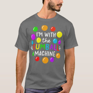 T-shirt Je Suis Avec La Machine À Gumball
