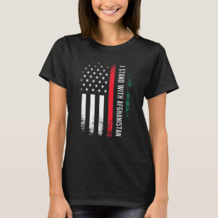 T-shirt Je suis avec l'Afghanistan Idée de soutien afghan