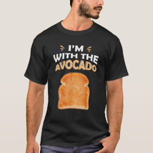 T-shirt Je suis avec l'Avocado Avocadolovers Toast Hallowe