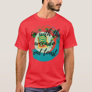 T-SHIRT JE SUIS AVEC L'AVOCADO ET LE TOAST CLASSIC VINTAGE
