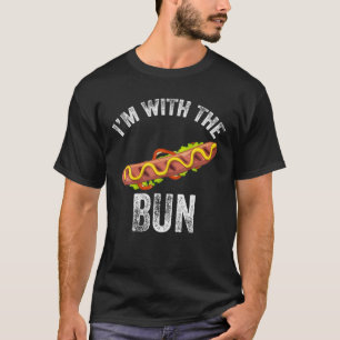 T-shirt Je suis avec le Bun Hot Dog Sausage drôle Hallowe
