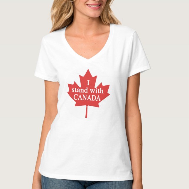 T-shirt Je suis avec le Canada (Devant)