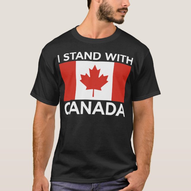 T-shirt Je Suis Avec Le Canada Canadian Pride Support Cana (Devant)
