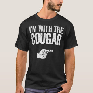 T-shirt Je suis avec le costume Cougar Correspondant