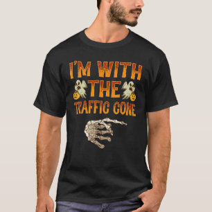 T-shirt Je suis avec le costume de chemise à cône de la ci
