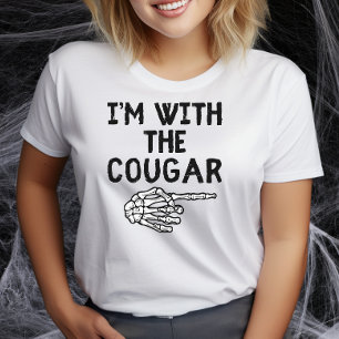 T-shirt Je suis avec le costume d'Halloween Couple Couple 