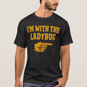 T-shirt Je suis avec le costume d'Halloween de la coccinel