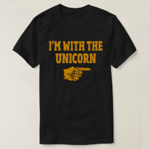 T-shirt Je suis avec le costume d'Halloween de la licorne