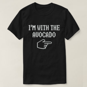T-shirt Je suis avec le costume d'Halloween de l'Avocado