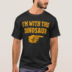 T-shirt Je suis avec le costume d'Halloween Dinosaure