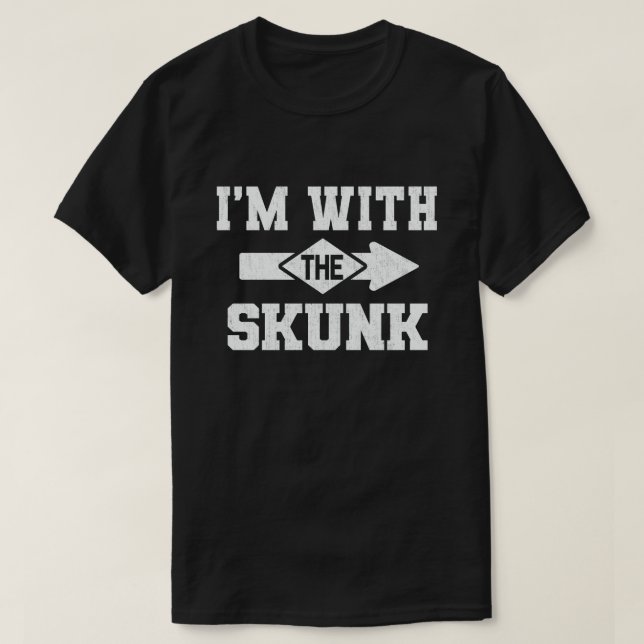T-shirt Je suis avec le costume d'Halloween du couple drôl (Design devant)