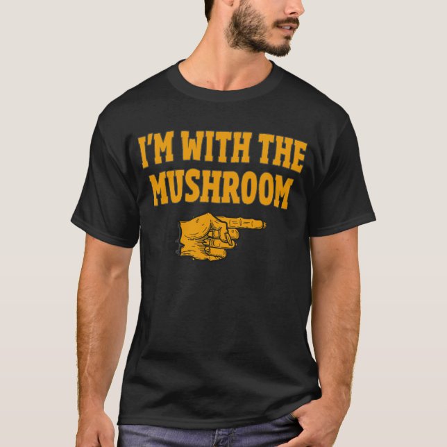 T-shirt Je suis avec le costume d'Halloween en harmonie av (Devant)