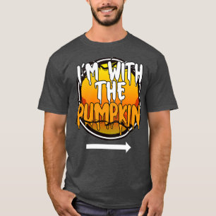 T-shirt Je Suis Avec Le Costume D'Halloween Funny Lazy Du 