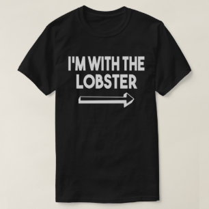 T-shirt Je suis avec le costume d'Halloween homard