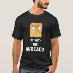 T-shirt Je suis avec le costume d'Halloween toast Avocado 