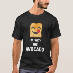 T-shirt Je suis avec le costume d'Halloween toast Avocado 