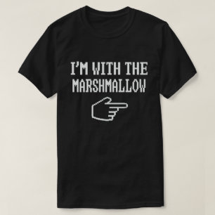 T-shirt Je suis avec le couple marshmallow Funny Halloween
