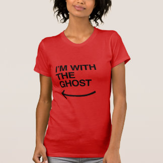 T-shirt Je suis AVEC LE FANTÔME - Halloween - .png