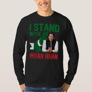 T-shirt Je Suis Avec Le Soutien Du Parti PTI D'Imran Khan 
