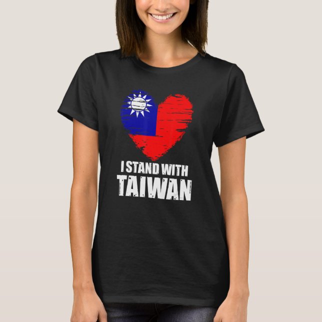 T-shirt Je Suis Avec Le Soutien Taïwan Taïwan Drapeau Taïw (Devant)