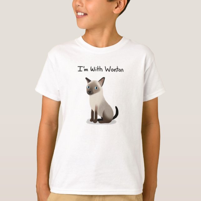 T-shirt Je suis avec le Wonton (Devant)