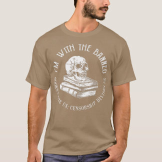 T-shirt Je suis avec les livres interdits drôle amateur de