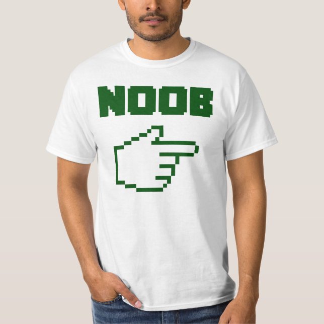 T-shirt Je suis avec l'internaute novice de Noob (Devant)