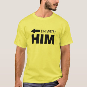 T-shirt Je suis avec lui (à gauche)