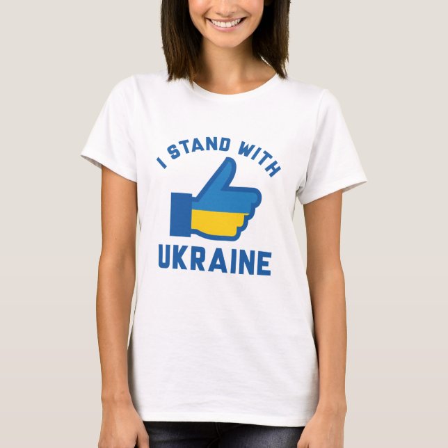 T-shirt Je Suis Avec L'Ukraine (Devant)
