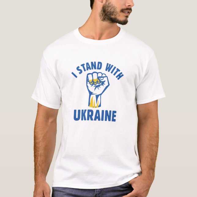 T-shirt Je Suis Avec L'Ukraine (Devant)