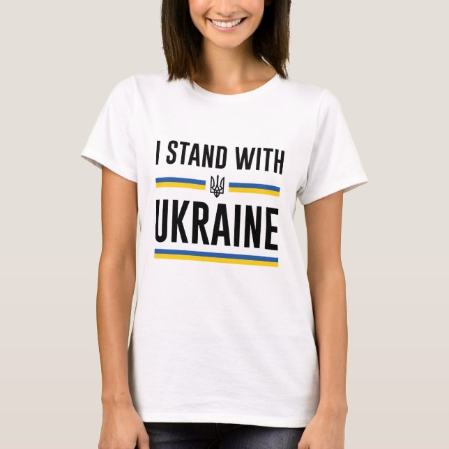 T-shirt Je Suis Avec L'Ukraine (Devant)