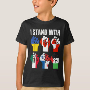 T-shirt Je suis avec l'Ukraine Canada Groenland Mexique Pa